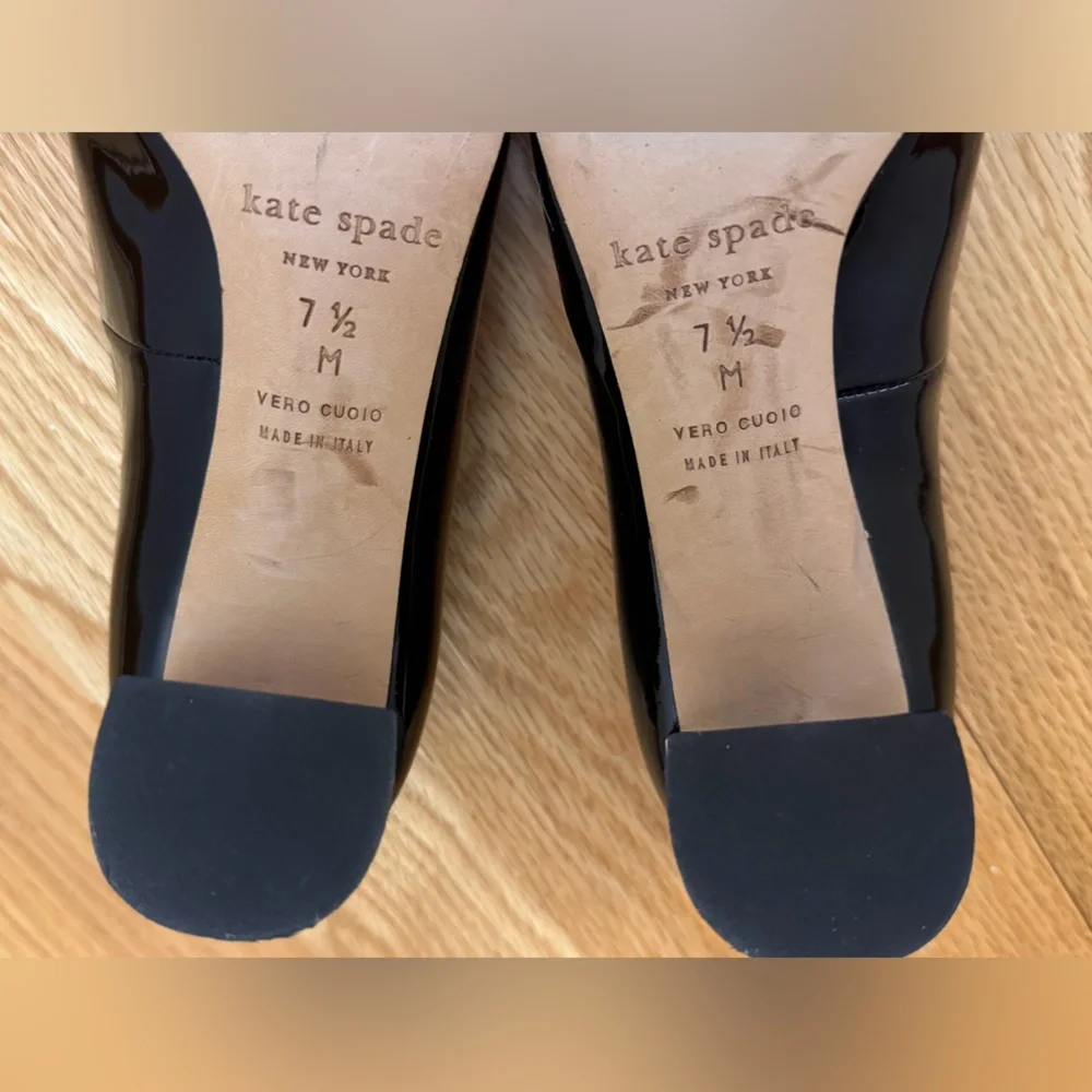 KATE SPADE New York Delores Classic Pumps, Black Patent Women's Heels Size 7.5M🖤